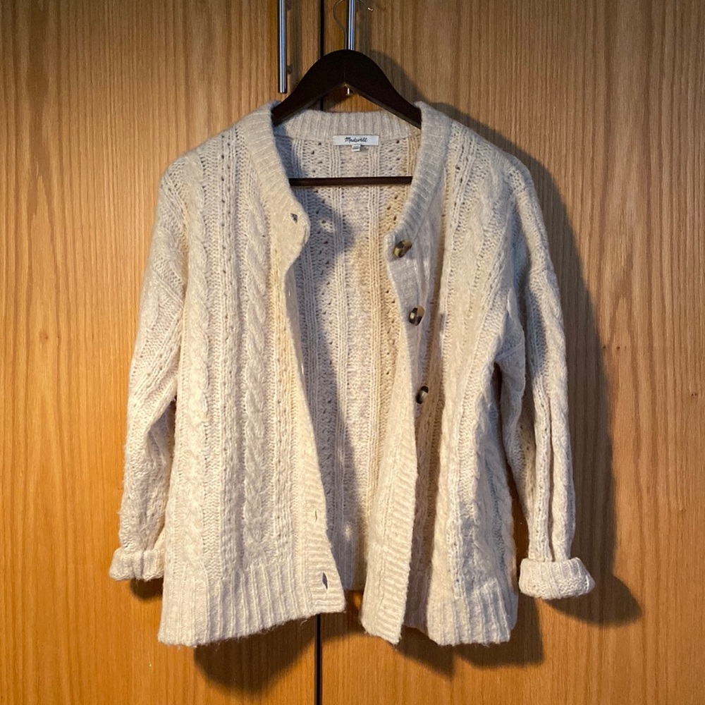 Madewell Cable Knit Cardigan